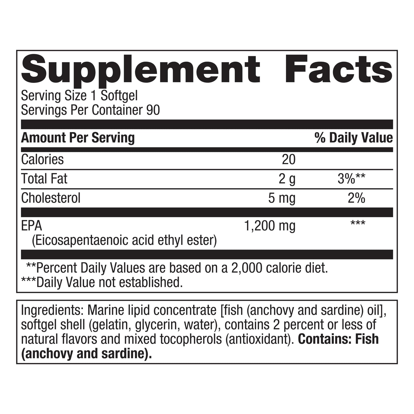 OmegaGenics® Fish Oil EPA 1200mg 90 caps