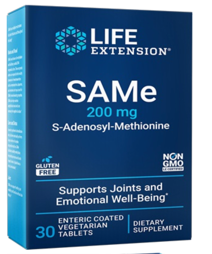 SAMe 200 mg (S-Adenosyl-Methionine) 30 ct LIFE EXT
