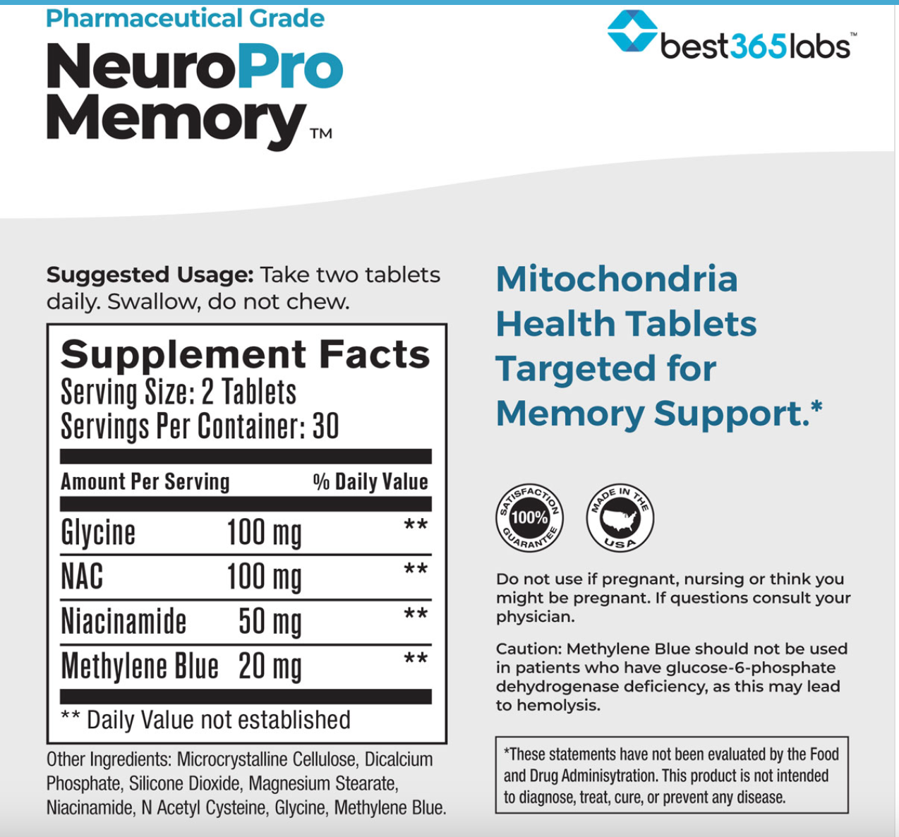 NeuroPro Memory, 60 pills