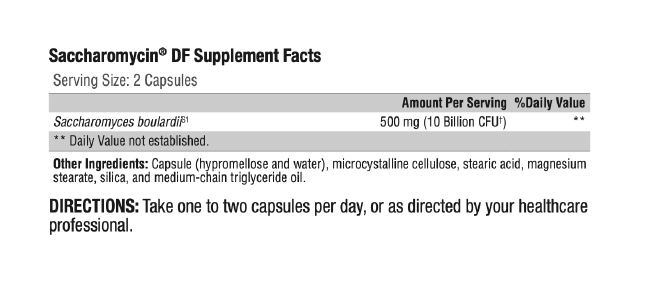 Saccharomyces DF 60 Caps (formerly ABX Support)