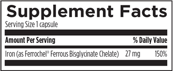 Chelated Iron 120 caps