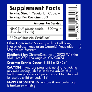 Tru Niagen Pro 500mg, 30 caps