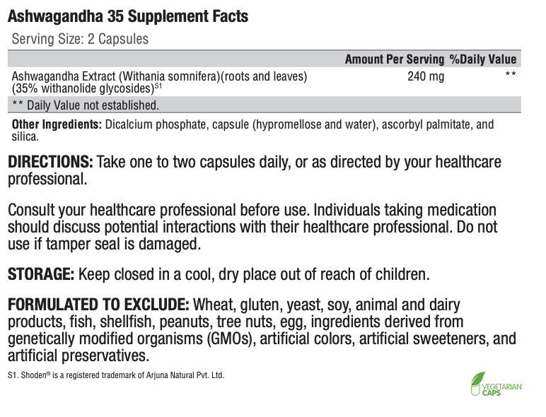 Ashwagandha 35 60 caps
