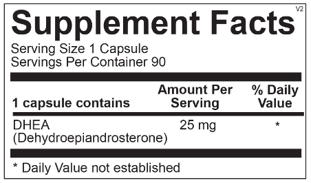 DHEA 25mg 90 caps
