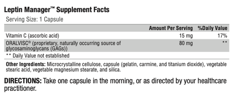 Leptin Manager 30 caps