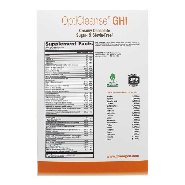 Opticleanse GHI SSF Chocolate 10 pack