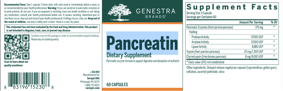 Pancreatin 60 caps