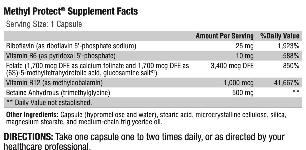 Methyl B12/Folate 60 caps