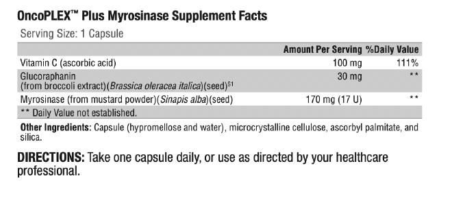 OncoPLEX™ Plus Myrosinase 30 Caps