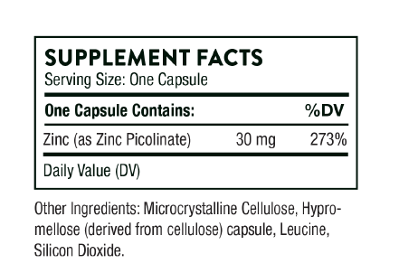 Zinc Picolinate 30 mg 180 caps