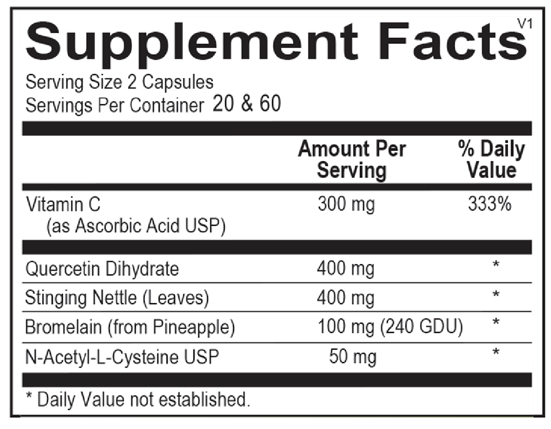 Natural D-Hist 40 caps