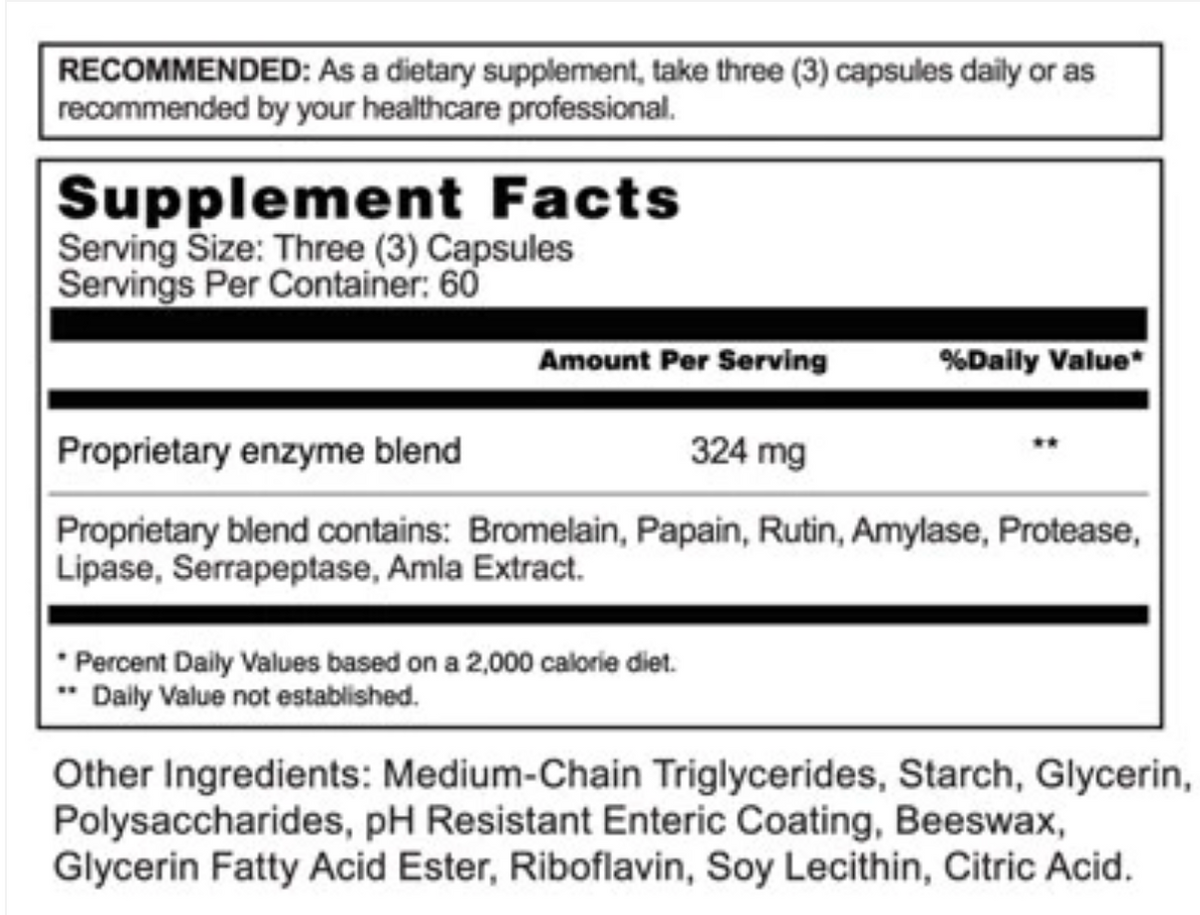 Xecaps Vitalzym Xe 180 caps – Laura Miles MD